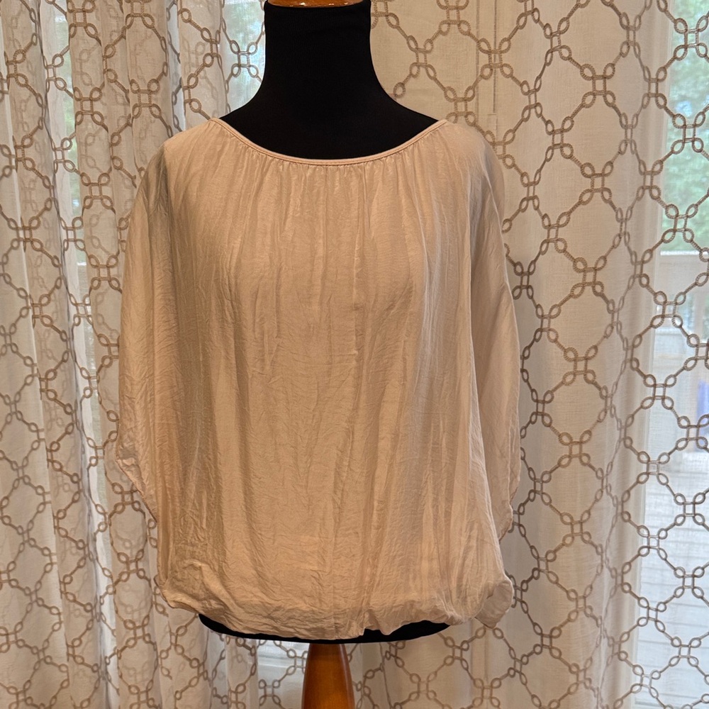 Cream Batwing Blouse